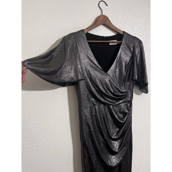 Eliza J Metallic Black Maxi Dress - Picture 3 of 16